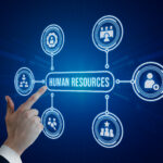 human resources concept with hand