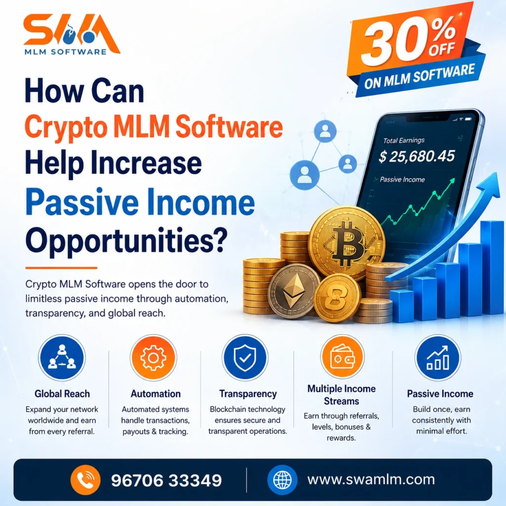 How Can Crypto MLM Software Help Increase Passive Income Opportunities? 5 Crypto-Based MLM Software